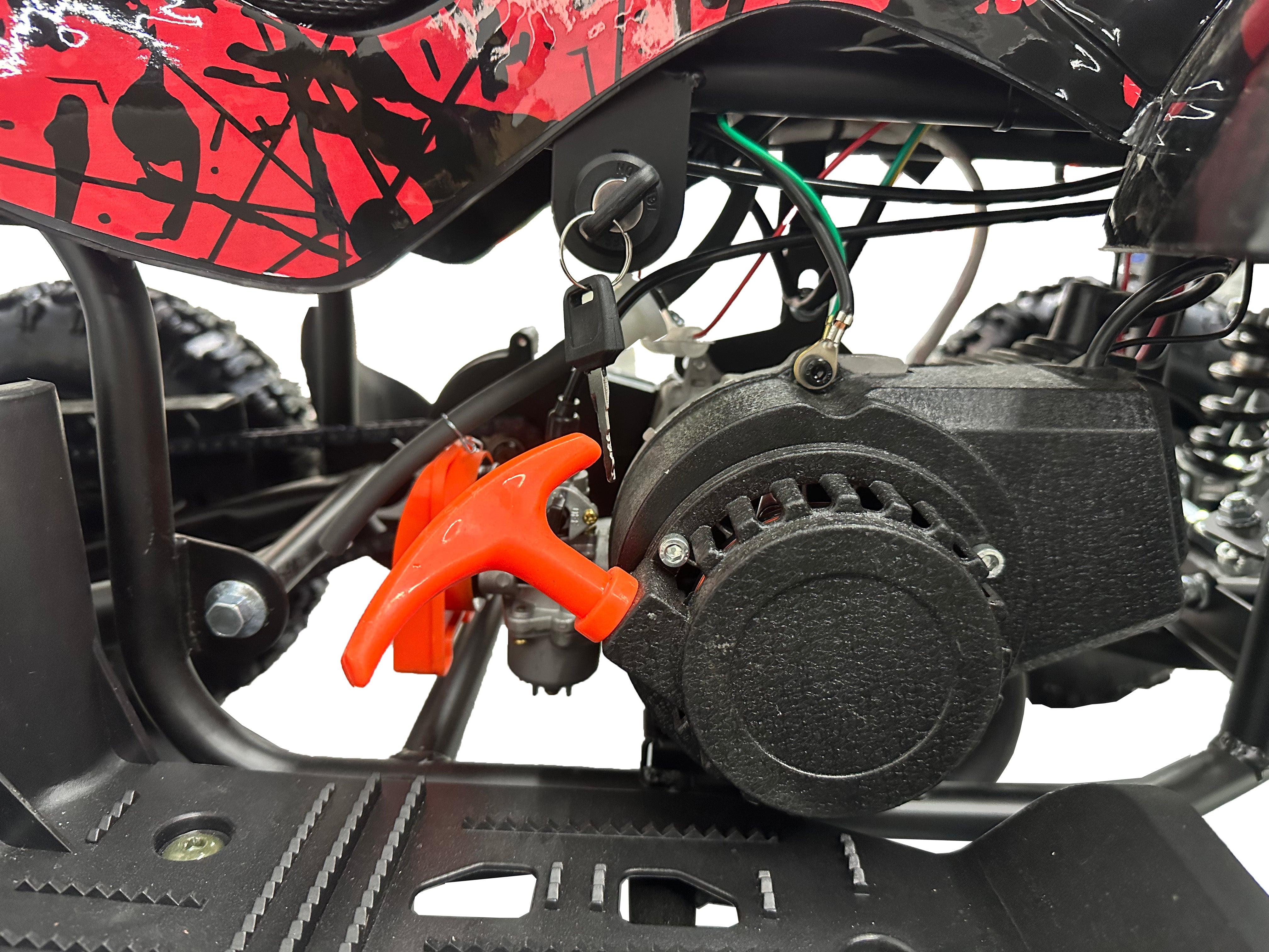 ATV Copii 49cc AT PERFORMANCE® – Motor Benzină, Transmisie Automată, Lanț